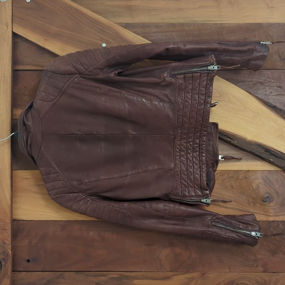 All saints leather jacket size Small - Picture 4 of 4